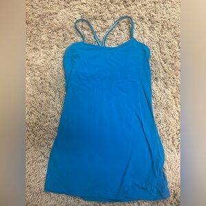 Blue Lululemon Tank Top with Built-in Bra